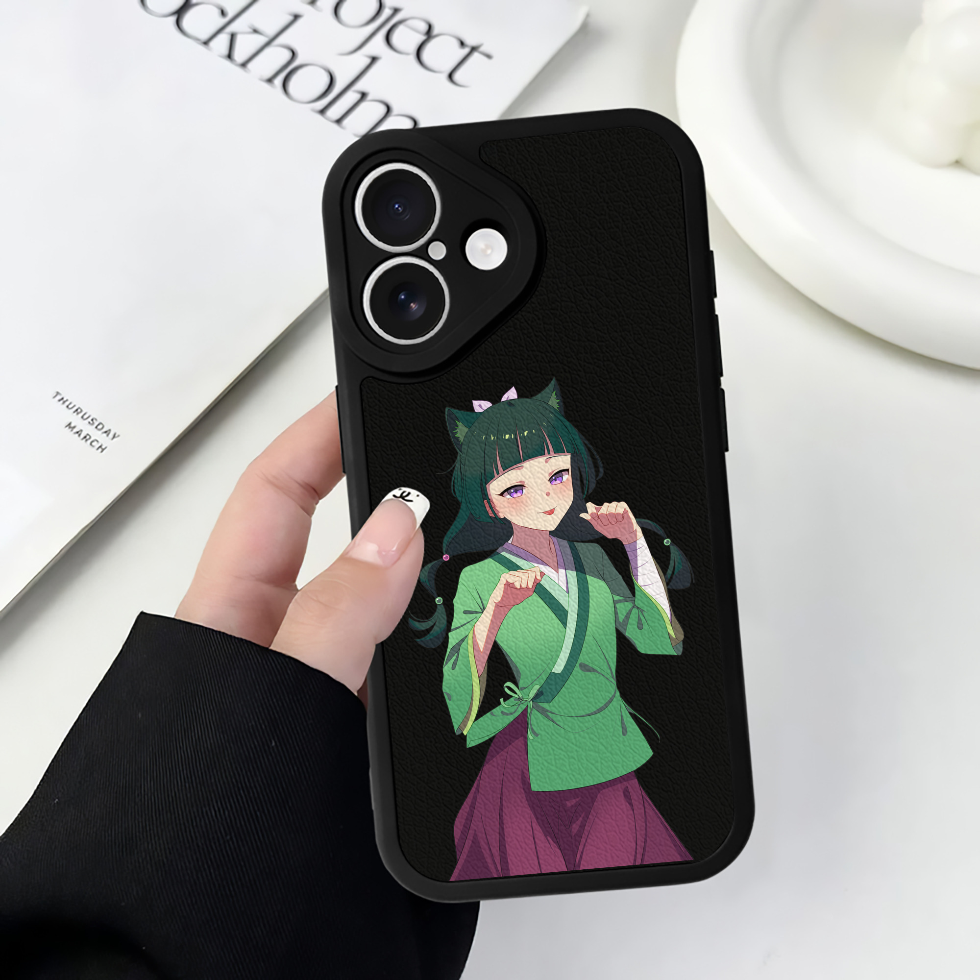 薬屋のひとりごと The Apothecary Diaries 【iPhone 16シリーズ対応】シリコンスマホケース（レザー調） 材質：シリコン